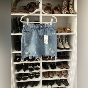 Zara denim skirt